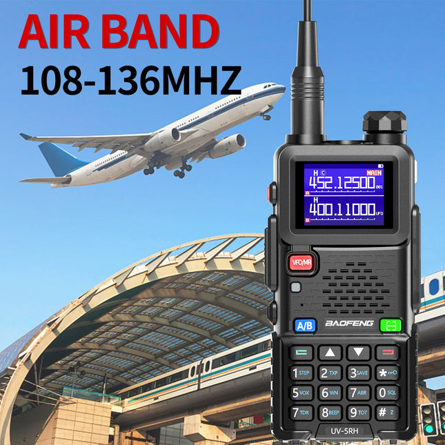 Baofeng UV 5RH 10W Air Band Walkie Talkie Long Range Wirless Copy