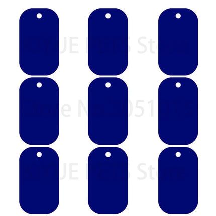 20Pcs Pet Id Dog Tag Aluminum Military Army ID Tag Name Blank Dog Tags