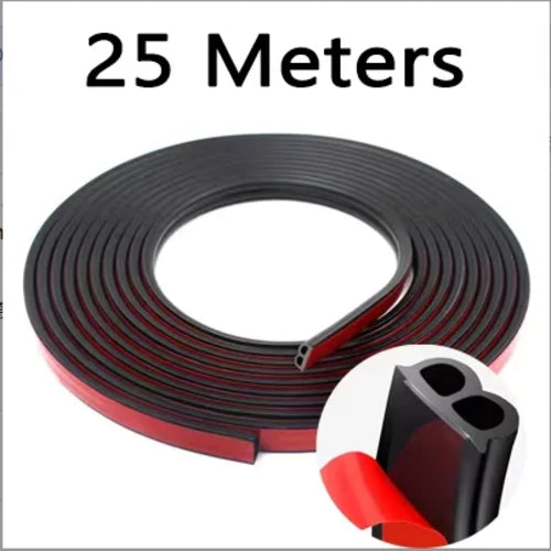 Car Door Seal Strips Sticker Weatherstrip Rubber B Shape Door Seals