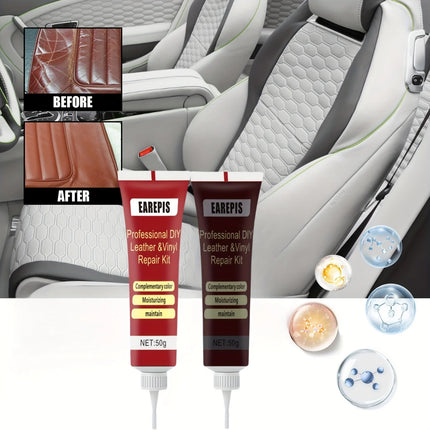 PU Leather Repair Cream for Furniture Sofa Car Seat Shoe Color