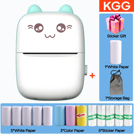 C9 Mini Printer Thermal Paper Picture Luggage Tags English Learning