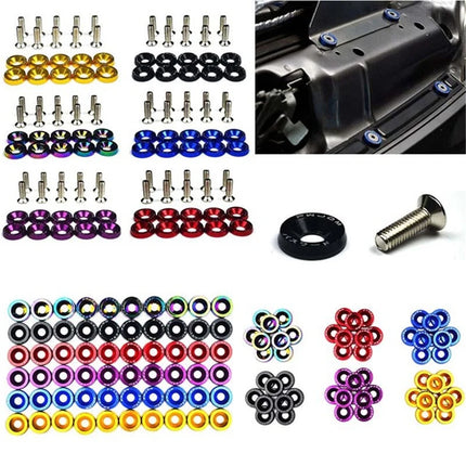 EAFC 10PCS M6x20 Car Styling Universal Modification JDM  Hexagonal