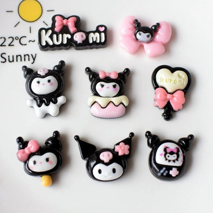 Sanrio Kuromi Shoe Charms ABS Cartoon Cute Detachable DIY Decorative