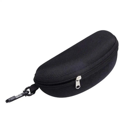 1pc Portable Sunglasses Case Protector Oxford Cloth Hard EVA Zippered