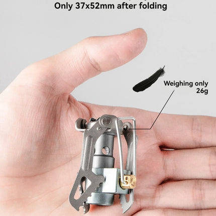 BRS-3000T Titanium Mini Camping Gas Burners 25g One-Piece Pocket Stove