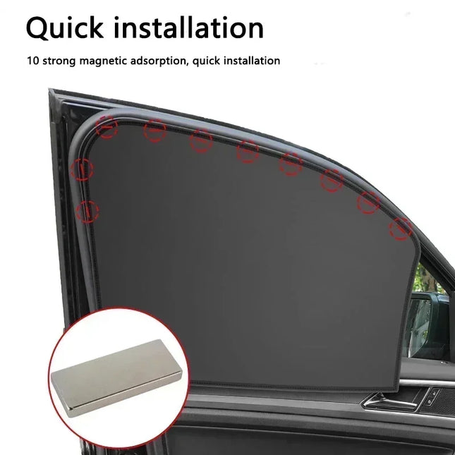 Magnetic Car Window Sunshade Cover Summer UV Protection Car Side Front