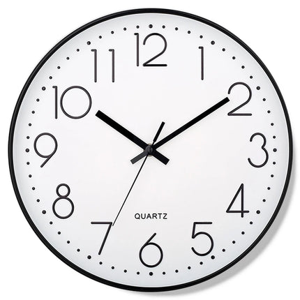 8 Inch Quartz Wall Clock Simple Mute Clock Hole-free Cubic Digital