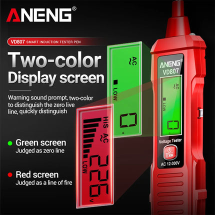 ANENG VD807 One-word Induction Portable 50/60Hz Smart Electric Pen