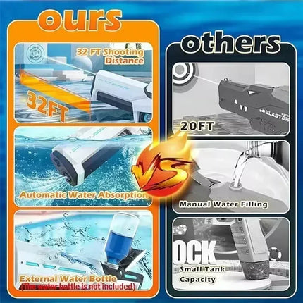 Pulse electric continuous water gun for children, high-pressure and