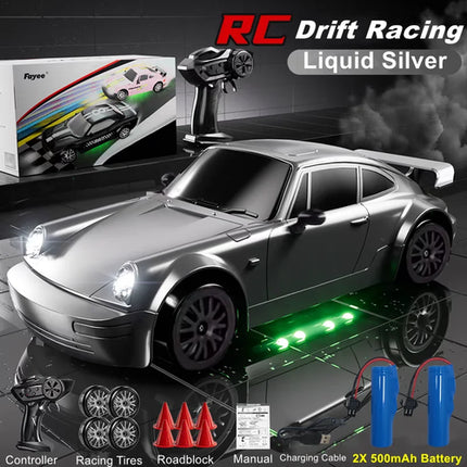 4WD RC Drift Car With LED Light 2.4G Radio 20KM/h High Speed Remote
