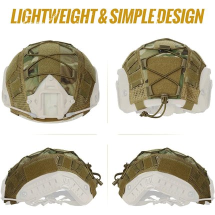 Tactical Helmet Cover for Fast Helmet Multi-Camo Helmet Cover
