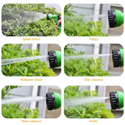 Garden Hose Pipe Water Hose Expandable Magic Hose 7 Patterns Water Gun