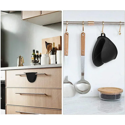 2PCS Oven Mitts Silicone Oven Glove Heat Resistant Pinch Mitts Anti