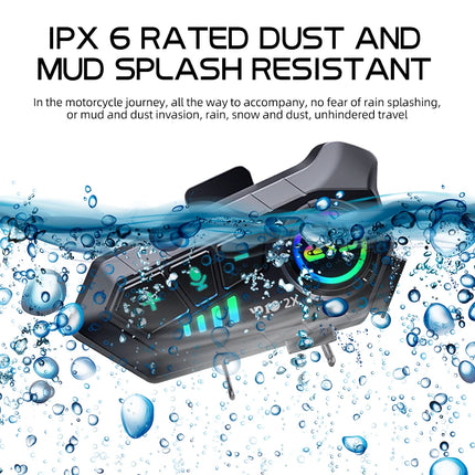 Kebidumei YP10 Bluetooth Motorcycle Helmet Intercom 300M Wireless