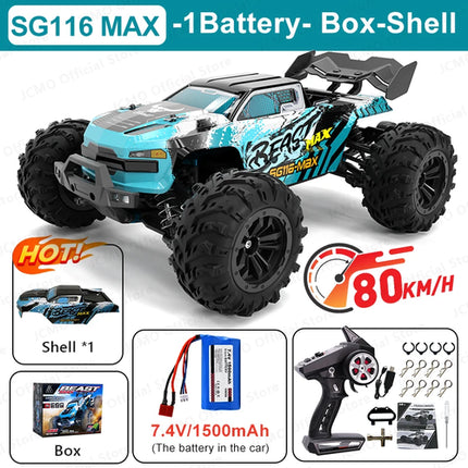 SG116MAX 80KM/H High Speed RC Car Brushless 4WD Off-Road Drift Remote