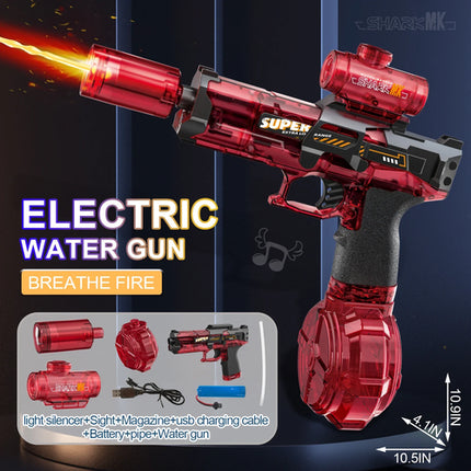 New Electric Water Gun With light Sprays Flame Effect Continuously