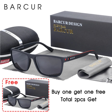 BARCUR Sports Sunglasses for Men Polarized FishingTravel TR90 Light