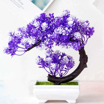 Crescent Style Bonsai Simulation Plant Thousand Layer Flower Bonsai