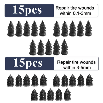 10/30Pcs Car Tyre Repair Rubber Nail Set Universal Car Motorcycle Tyre