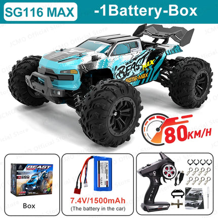 SG116MAX 80KM/H High Speed RC Car Brushless 4WD Off-Road Drift Remote