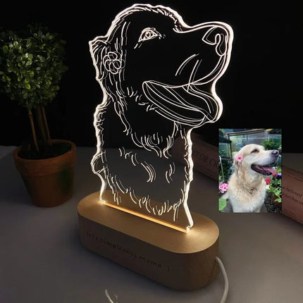 Dropshipp Personalized 3D Photo Lamp Engraving Base Custom Valentine's