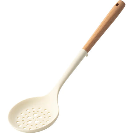 NEW Silicone Spatula Non Stick Pan Wooden Handle Silicone Vegetable