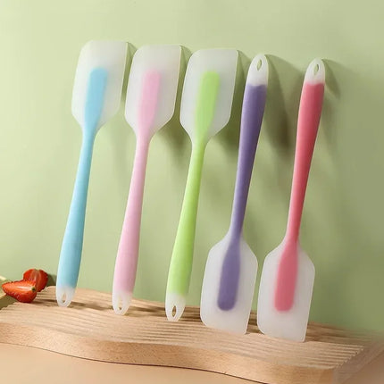 Silicone Cake Scraper Translucent Non-Stick Cake Cream Spatula Kitchen