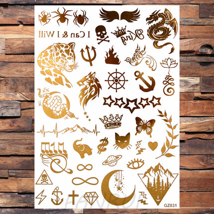 Realistic Elephant Moon Temporary Tattoos For Women Adult Fake