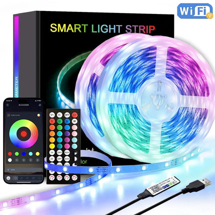5M-30M 5V TV backlight Led strip light RGB with 44-key remote control