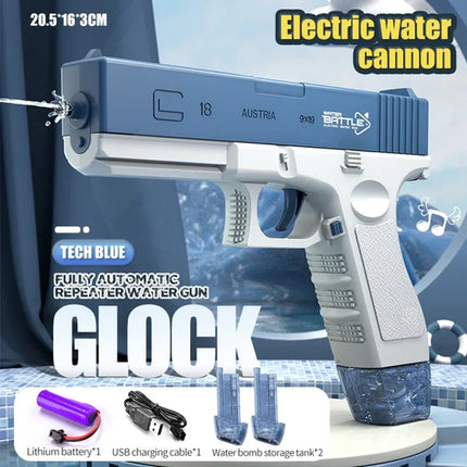Fun Water Gun Electric M416 AK47 Glock Pistol Shooting Toy Full
