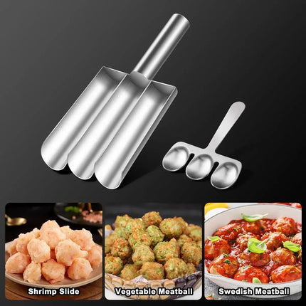 Meatball Maker Set Easy-Release Non-Stick Manual Meatball Spoon for
