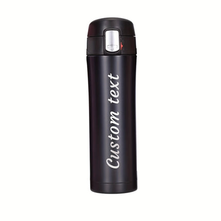 Personalized Laser Engraved Name Insulated Bottle with Lock Lid
