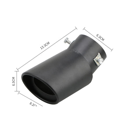 1PCS 2.5" Inlet Car Auto Exhaust Muffler Tip Pipe  Stainless Steel