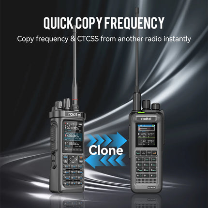 Radtel RT-950 PRO Walkie Talkie AM/FM/CB/LSB/USB/CW Receiver with GPS