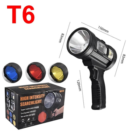 Rechargeable Spotlight, 1000,000 Lumens Handheld Hunting Flashlight