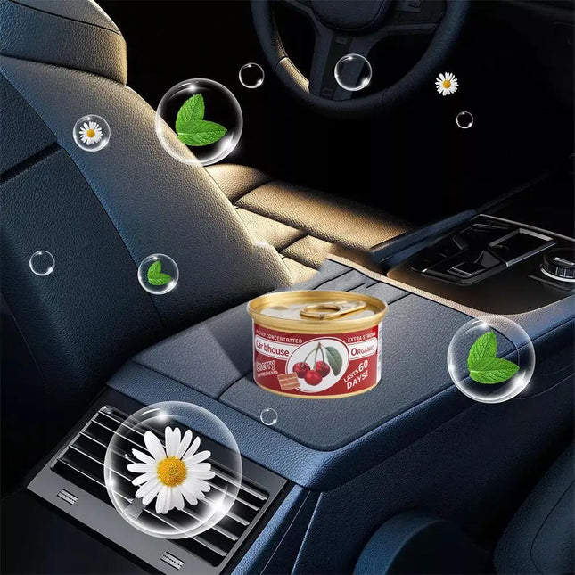 Car Air Freshener Bubble Gum Scent Organic Cans Odor Eliminator