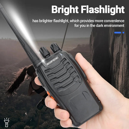 5W Baofeng BF-888S Walkie Talkie USB Plug Dual Band Portable Two Way