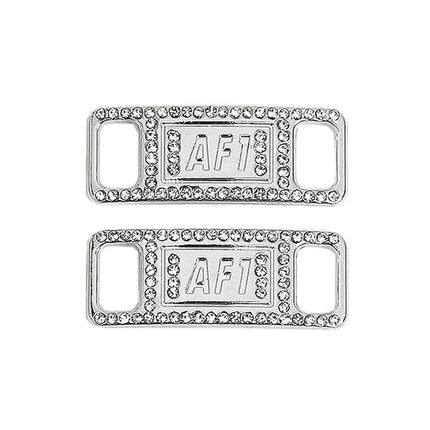 1Pair AF1 Diamond Shoe Charms Fashion Laces Buckle Quality Metal