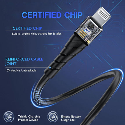 3A Fast Charging USB Cable For iPhone 11 12 13 14 Pro X XS Max 6 7 8