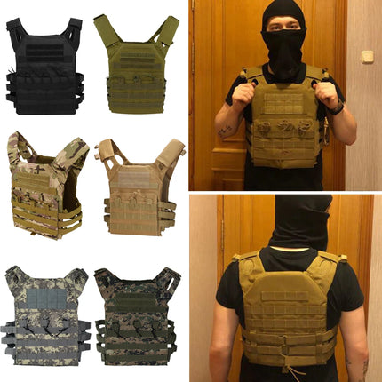 Tactical Vest Waterproof Outdoor Body Armor Lightweight JPC Molle