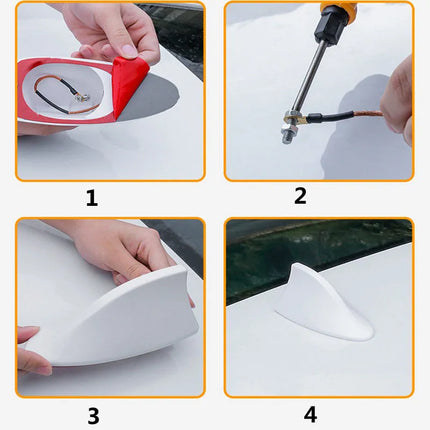Car Shark Fin Antenna Cover Base Replacement Radio Signal Aerials Roof