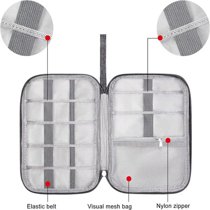 NNBILI Cable Storage Bags System Kit Case USB Charger Data phone