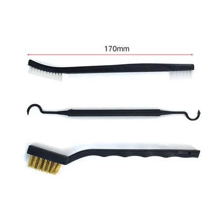 ALLSOME Double-end Steel Wire Brush & Nylon Pick Set Universal Hunting