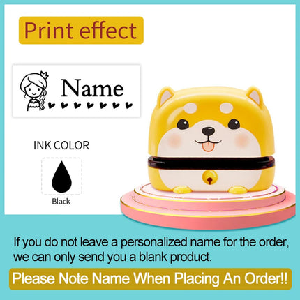 Personalized Children Name Stamp - Engraved Waterproof Seal for