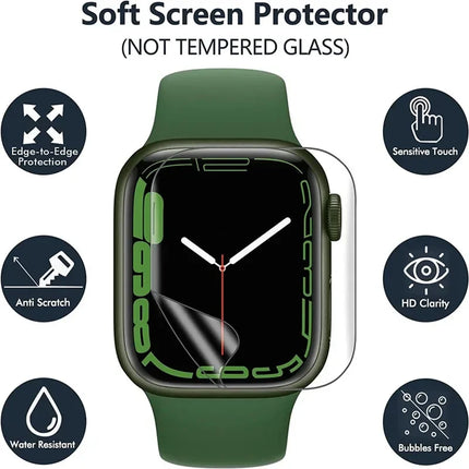 5PCS Hydrogel Film for Apple Watch 9 5 6 SE 3 2 1 40MM 44MM 42MM 38MM