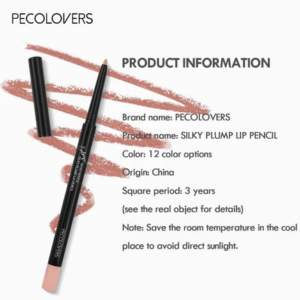 Waterproof Matte Lipliner Pencil Red Contour Tint Lipstick Long