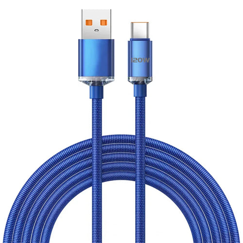 USB Type C Cable 6A 120W Fast Charging Data Cable Mobile Phone Cord