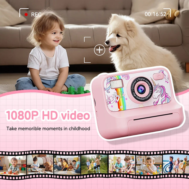 Christmas Gift 4000W Dual Lens Kids Camera 2.4inch 16X Zoom Instant