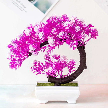 Crescent Style Bonsai Simulation Plant Thousand Layer Flower Bonsai