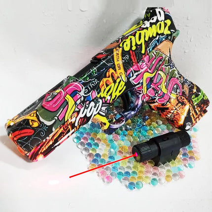 2025 Manual G17 Toy Gun With Laser Water Ball Bullet Airsoft Pistol